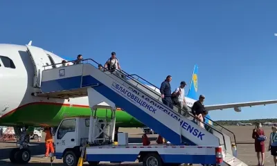 В Благовещенск прилетел первый самолет из Узбекистана