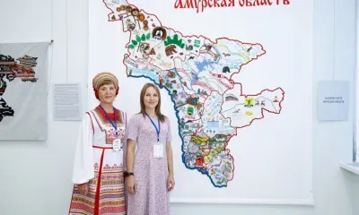 Вышитую карту Амурской области презентовали на фестивале в Чебоксарах
