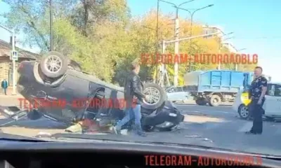 Массовая авария с "перевертышем" произошла в Благовещенске