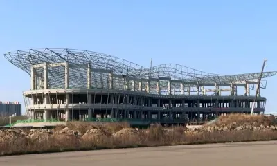 Каркас терминала канатной дороги в Хэйхэ достроят в этом году