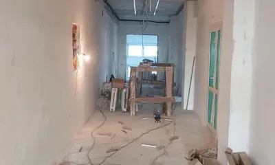 Подвесной потолок делают в Доме культуры села Среднебелая