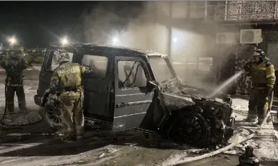 Автомобиль "Гелендваген" сгорел в Благовещенске
