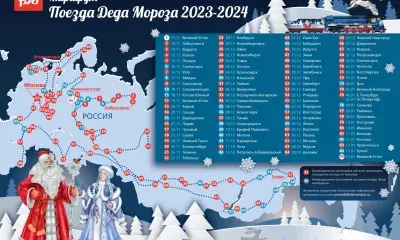 Программа работы «Поезда Деда Мороза» на полигоне Забайкальской железной дороги