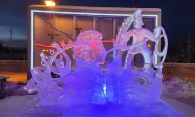 Амурчане заняли призовое место в конкурсе ледовых скульптур в Якутии