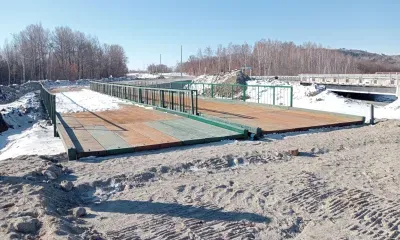 Объездную дорогу и временный мост обустраивают на трассе Благовещенск - Свободный