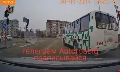 На видео попали маршрутные автобусы, нарушившие ПДД в Благовещенске