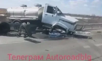 Автоцистерна попала в жесткое ДТП на трассе Амурской области