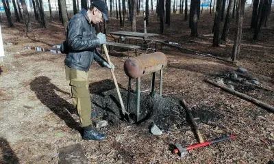 Мангалы убрали из парка города Циолковский