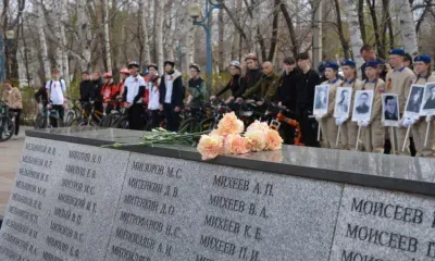 Велопробег по памятным местам совершили в Белогорске