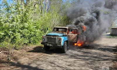 Ассенизаторская машина сгорела в Белогорске