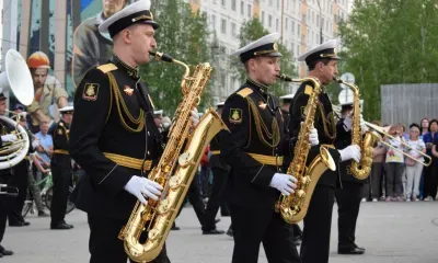 Оркестр штаба Тихоокеанского флота выступил в столице БАМа