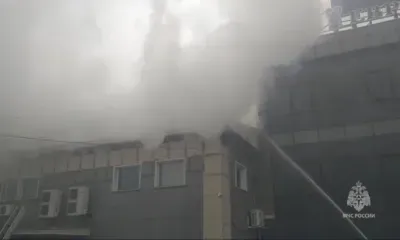Крупный пожар тушат в Хабаровске