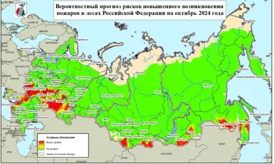 Юг Приамурья попал в зону по возможной повышенной горимости в лесах