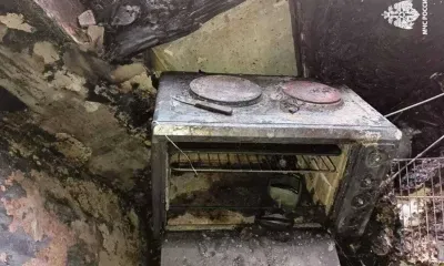 Чудом спаслись в пожаре женщина с ребенком в Хабаровске