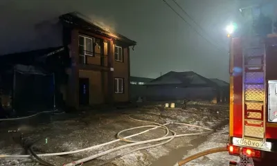 Двухэтажный дом с гаражом полыхали в Чигирях