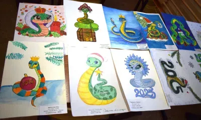 Один из трех детских рисунков "оживет" к Новому году на площади Тынды