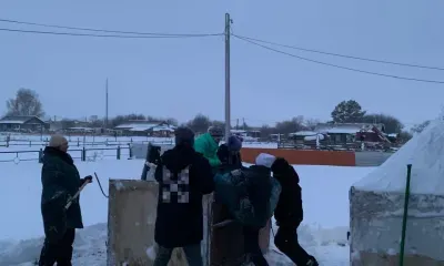 Снег, собранный в Белогорском округе, станет строительным материалом