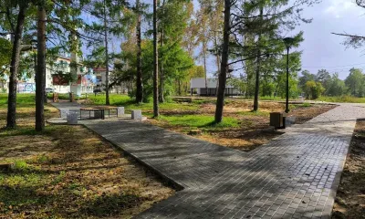 Благоустройство аллеи в Циолковском завершилось