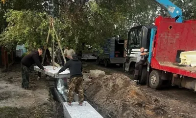 Участок теплосети в селе Серышевского округа заменили по региональной программе