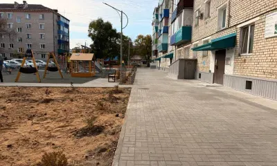 Еще один двор в Белогорске благоустроили по госпрограмме