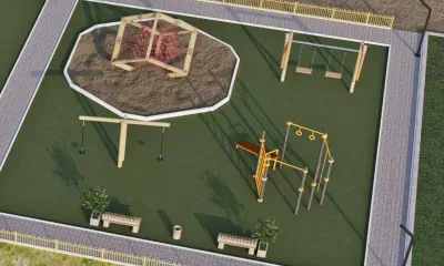  Качели и воркаут-комплекс появились на бывшей спортивной зоне в Новотроицком