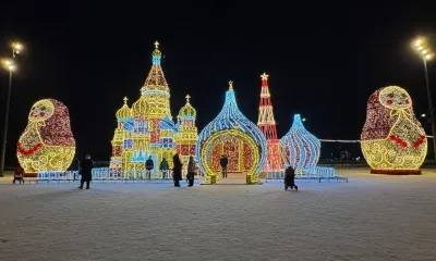 В центре Благовещенска установили палатку для отдыхающих