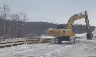На севере Приамурья открыли проезд по трассе, которую залило водой