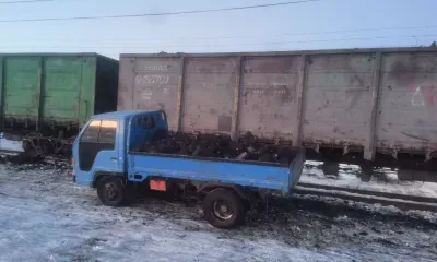 Уголь с полувагона похитил мужчина и переложил его в микрогрузовик