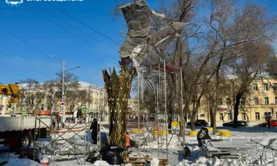 Золотое дерево украсит сквер в Благовещенске