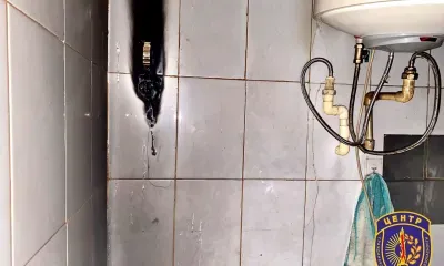 Ванную тушили в поселке Архара