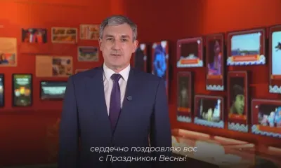 Губернатор Василий Орлов поздравил жителей Китая с Новым годом на родном для них языке