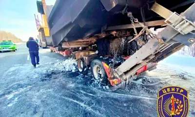 Ожоги рук получил водитель, спасая от возгорания грузовик на трассе в Приамурье