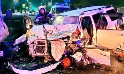 Массовое ДТП случилось на путепроводе в Белогорске