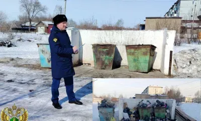 Переполненные мусорные баки в Архаре заинтересовали прокуратуру