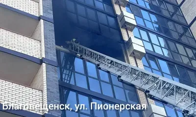 В доме сработала хорошая система: пожар в малозаселенной новостройке тушили в Благовещенске