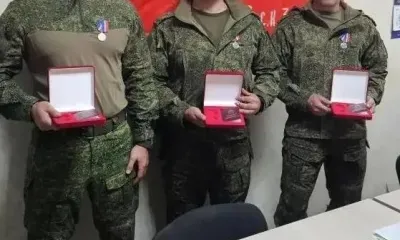 Бойцы, находящиеся в зоне СВО, награждены медалями за заслуги перед Приамурьем