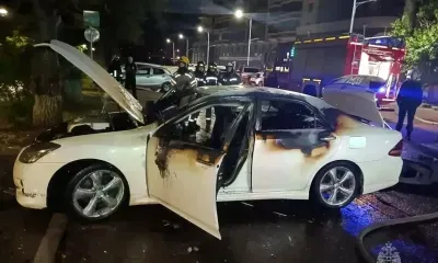 Автомобиль загорелся на улице в Благовещенске