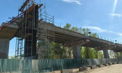 Опоры нового путепровода достраивают в Белогорске
