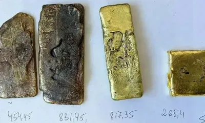 Золото и серебро на 24 миллиона рублей изъяли у иностранки на таможне