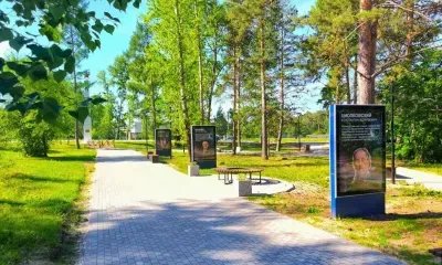 Космонавты Гагарин и Леонов появились на аллее "Славы" в Приамурье
