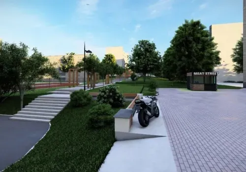 Пешеходная зона с арками и мостом появится в Сковородине