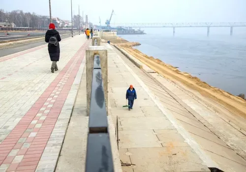 Набережную Зеи в Благовещенске благоустроили на 90 процентов