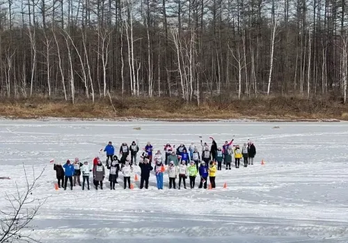 В букву Z выстроились амурские северяне в поддержку миротворцев на Украине
