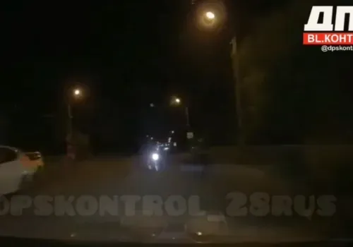 Опубликовано видео с ДТП в Белогорске, в котором погибла девушка-велосипедист