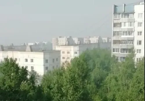 Дымом от природных пожаров затянуло Тынду