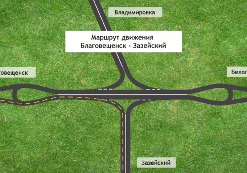 Схему подъезда к новому Зейскому мосту показали амурчанам