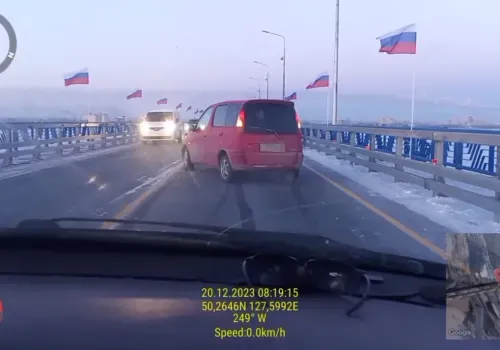 Первое ДТП произошло на новом мосту через Зею в Благовещенске