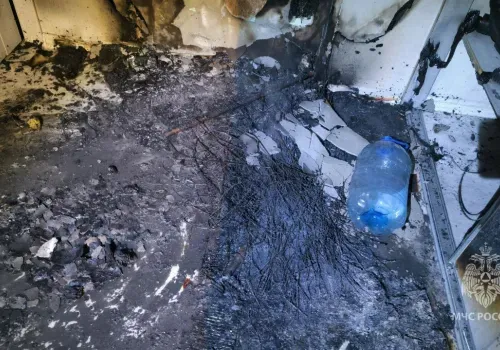 Один дома: ребенка госпитализировали после пожара в Благовещенске