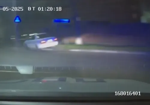 Нетрезвая многодетная мать врезалась на машине в столб