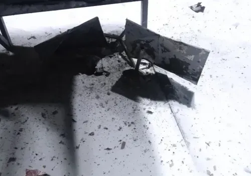 Петарда разорвала урну на остановке в Белогорском округе